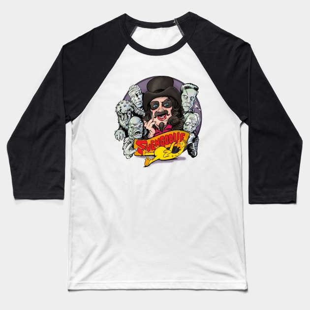 Svengoolie show Baseball T-Shirt by CelestialCharmCrafts